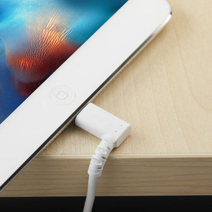 Cable - White Angled Lightning to USB 1m
