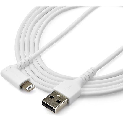 Cable - White Angled Lightning to USB 2m