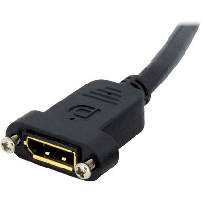 3ft DisplayPort Panel Mount Cable - F/M