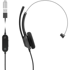 Headset 321 Wired Single On-Ear Carbon B