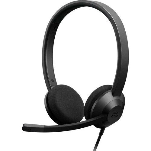 Headset 322 Wired Dual On-Ear Carbon Bla