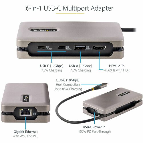 USB-C Multiport Adapter 4K 60Hz HDMI PD