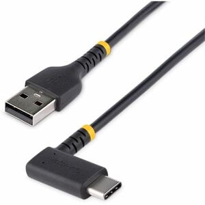 1ft USB A to C Charging Cable Angled