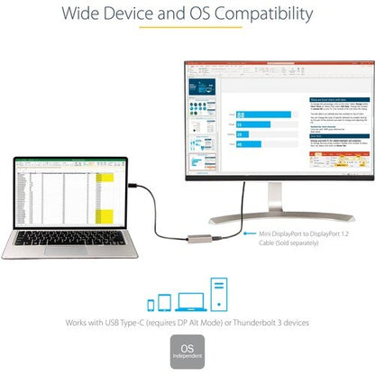 USB C TO MINI DISPLAYPORT ADAPTER 4K60HZ