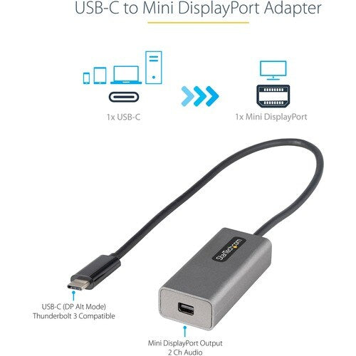 USB C TO MINI DISPLAYPORT ADAPTER 4K60HZ