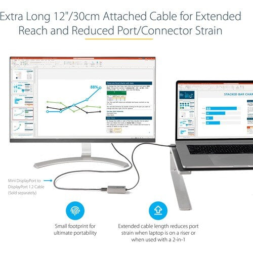 USB C TO MINI DISPLAYPORT ADAPTER 4K60HZ