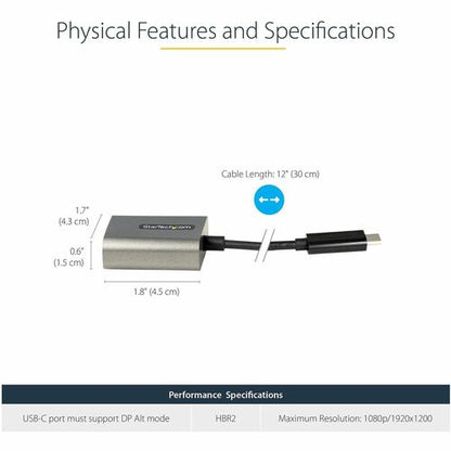 USB C to VGA Adapter 1080p - 12in Cable