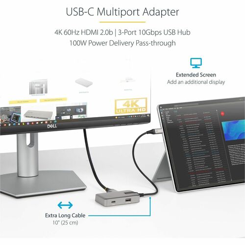 USB C Multiport Adapter 4K 60Hz HDMI PD