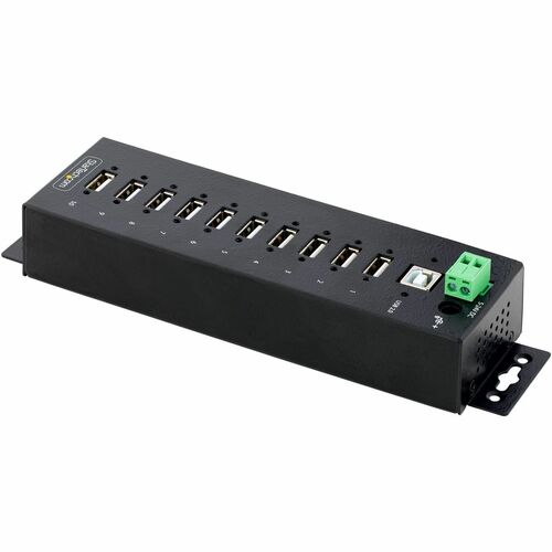 10-Port Industrial USB 2.0 HUB Metal