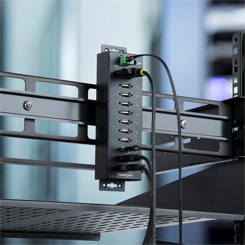 10-Port Industrial USB 2.0 HUB Metal