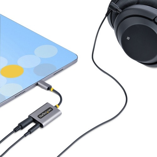 USB-C Headphone Splitter/Dongle with Mic