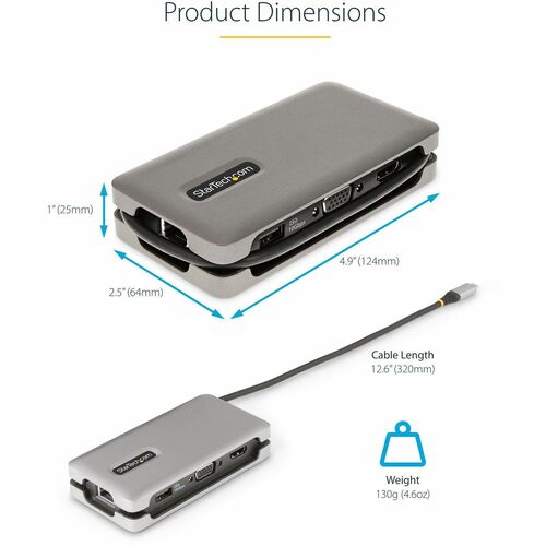 USB-C MULTIPORT ADAPTER HDMI/VGA HUB