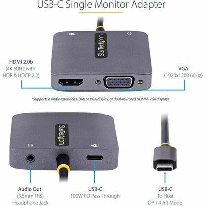 USB C Video Adapter HDMI/VGA 4K