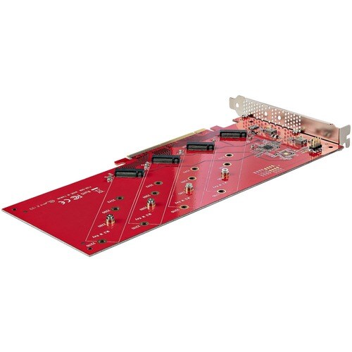 Quad M.2 PCIe Adapter for NVMe/AHCI SSD