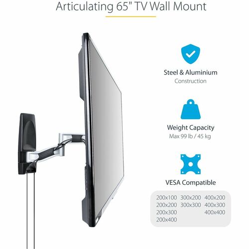 Corner Articulating TV Wall Mount VESA