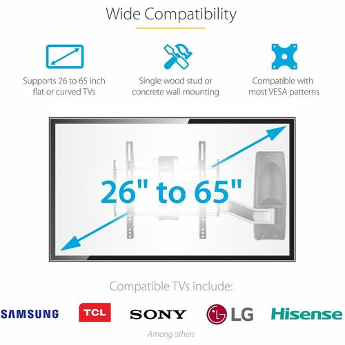 Corner Articulating TV Wall Mount VESA