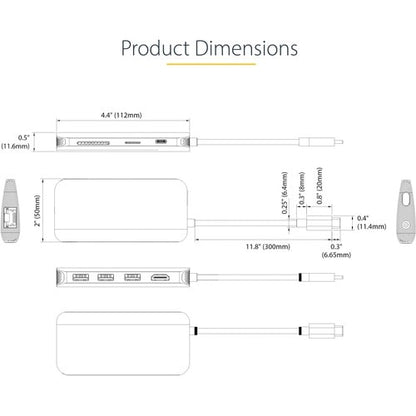 USB C Multiport Adapter 4K 60Hz HDMI