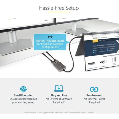 USB-C to Dual HDMI MST HUB 4K 60Hz