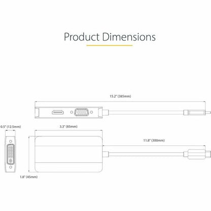 USB C Video Adapter HDMI/VGA/DVI