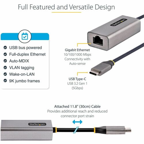 USB-C TO ETHERNET ADAPTER GBE ADAPTER