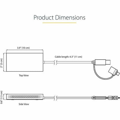 USB to Dual HDMI Adapter 4K30Hz + 1080p