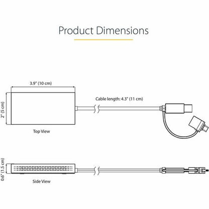 USB to Dual HDMI Adapter 4K30Hz + 1080p