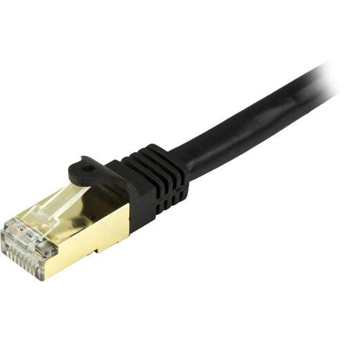 1 FT SHIELDED CAT6A PATCH CABLE - BLACK