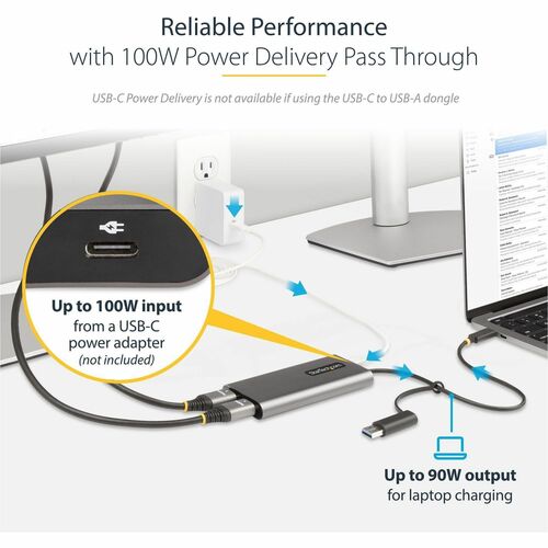 USB-C to Dual-HDMI Adapter 4K 60Hz PD