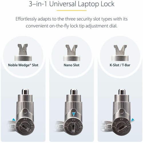 Universal Laptop Lock 6.6ft (2m) Cable