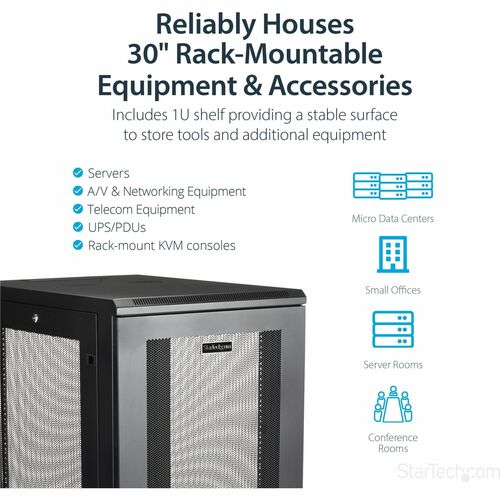 Rack Enclosure Server Cabinet - 24U