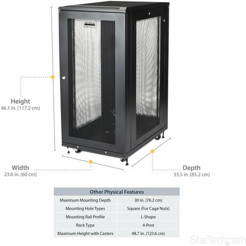 Rack Enclosure Server Cabinet - 24U