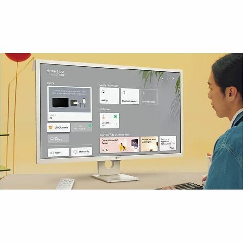 LG 31.5 Full HD IPS Smart Monitor with