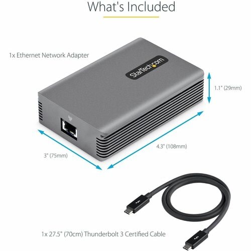 Thunderbolt 3 to Ethernet Adapter, 10G