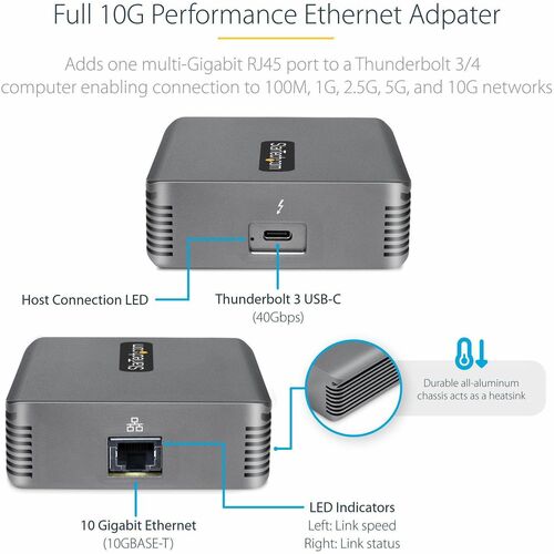 Thunderbolt 3 to Ethernet Adapter, 10G