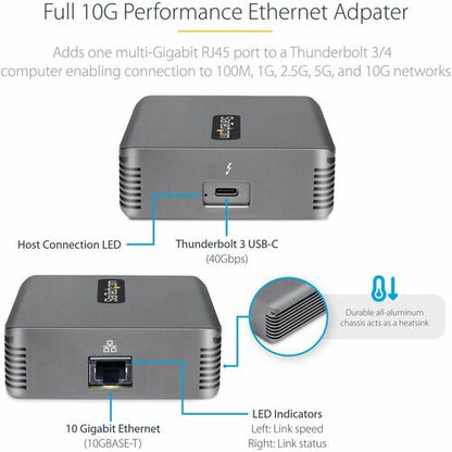 Thunderbolt 3 to Ethernet Adapter, 10G
