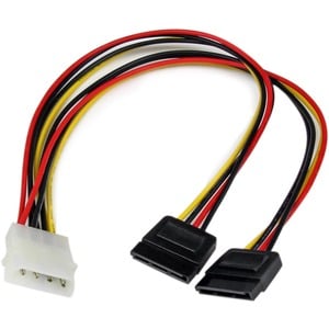 12 LP4 to 2x SATA Power Y Cable Adapter