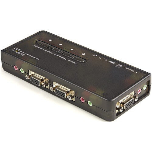 4PORT USB KVM SWITCH W/ AUDIO CABLES