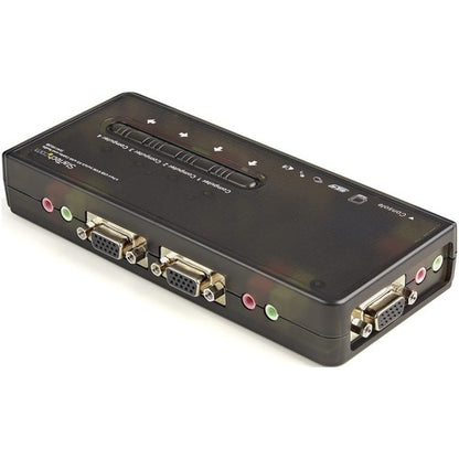 4PORT USB KVM SWITCH W/ AUDIO CABLES