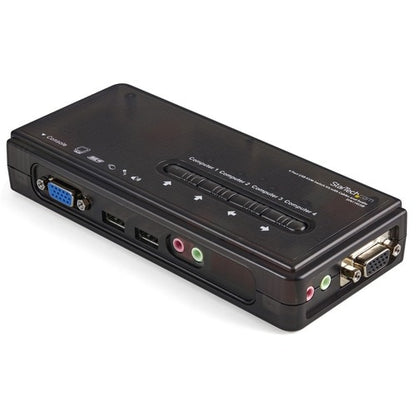 4PORT USB KVM SWITCH W/ AUDIO CABLES