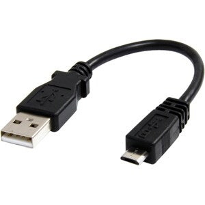 6in Micro USB Cable - A to Micro B - M/M