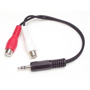 6in Stereo Audio Cable 3.5mm to 2x RCA