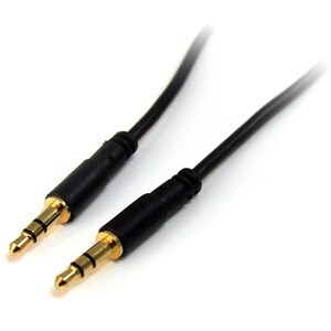 15 ft Slim 3.5mm Stereo Audio Cable M/M