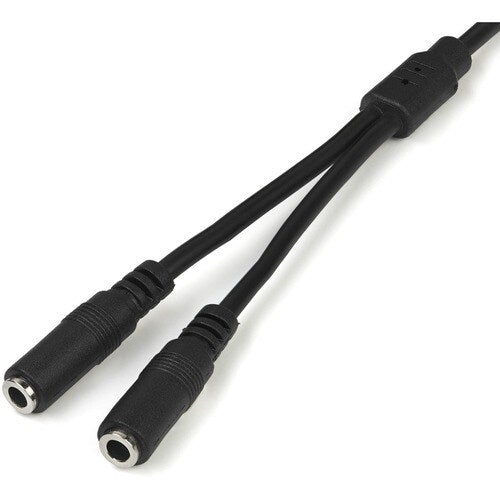 Slim Stereo Y Cable 3.5 to 2x 3.5mm