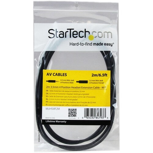 3.5mm 4 Position Headset Extension Cable