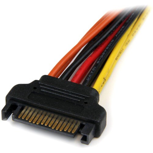 6in Latching SATA Power Y Splitter Cable
