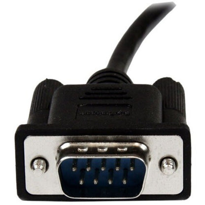 1m Black DB9 RS232 Null Modem Cable F/M