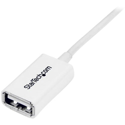 3m White USB 2.0 Extension Cable - M/F.