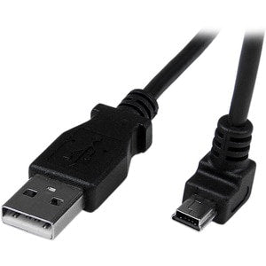 2m USB to Down Angle Mini USB Cable
