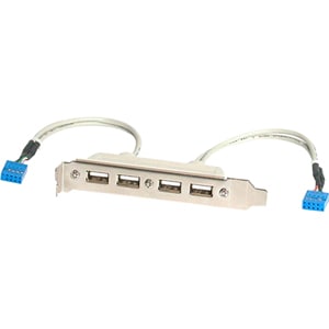 4 Port USB A Female Slot Plate Adapter