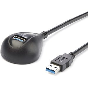 5ft Black USB 3 Desktop Extension Cable